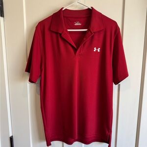 Under Armour Men's Red Polo Shirt